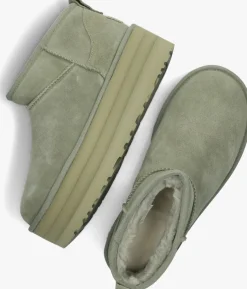 UGG e vachtlaarzen w classic ultra mini platform groen New