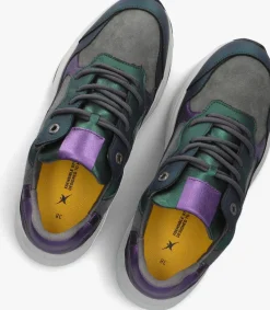 XSENSIBLE e lage sneakers rainbow groen Outlet