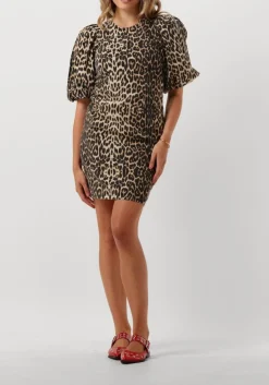 CO'COUTURE mini jurk leocc crop puff dress khaki Online