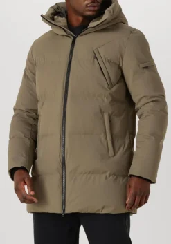 GENTI gewatteerde jas chris khaki Hot