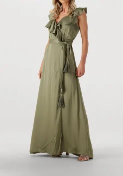 NEMA maxi jurk n162 khaki Discount