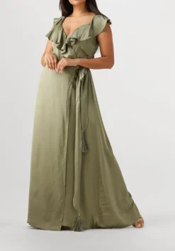 NEMA maxi jurk n162 khaki Discount