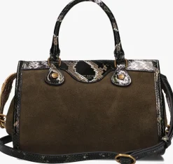 KURT GEIGER LONDON chelsea satchel donkergroen