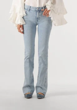 7 FOR ALL MANKIND e bootcut jeans bootcut olina with embellished squiggle lichtblauw Clearance