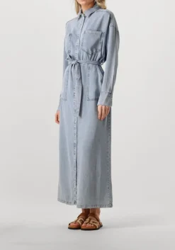 AAIKO e maxi jurk dilien ten 549 lichtblauw Discount
