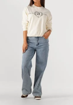 ALIX THE LABEL e wide jeans ladies woven denim pants lichtblauw Sale