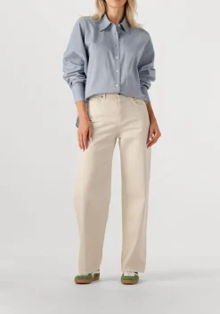 CLOSED e blouses pleated shirt lichtblauw Best