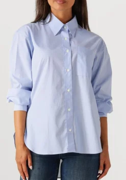 CLOSED e blouses oversized shirt lichtblauw Best