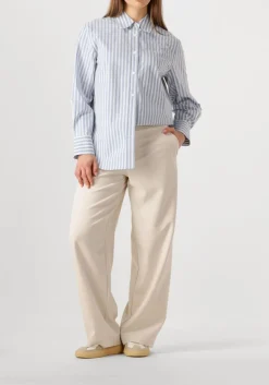 CLOSED e blouses oversize shirt lichtblauw