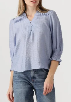 CO'COUTURE e blouses charliecc frill ss shirt lichtblauw Discount