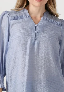 CO'COUTURE e blouses charliecc frill ss shirt lichtblauw Discount