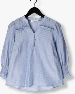 CO'COUTURE e blouses charliecc frill ss shirt lichtblauw Discount