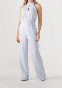 DANTE6 e top dece drapey halter top lichtblauw Clearance