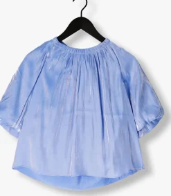 DANTE6 e top simo shimmer back detail top lichtblauw Sale