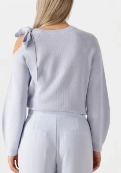 DANTE6 e trui ulyn cut-out bow sweater lichtblauw Hot