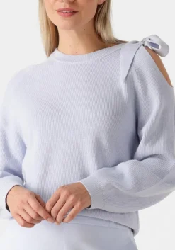 DANTE6 e trui ulyn cut-out bow sweater lichtblauw Hot