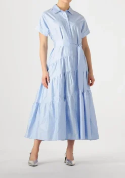 DEVOTION e maxi jurk ear lichtblauw