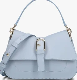 FURLA e handtas flow mini top handle lichtblauw Hot