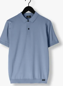 GENTI e polo polo button ss k2046-1260 lichtblauw Best
