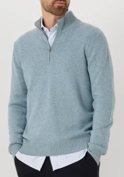 GRAN SASSO e trui mock zip lichtblauw New