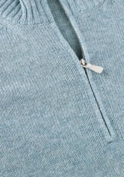 GRAN SASSO e trui mock zip lichtblauw New