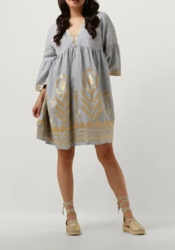 GREEK ARCHAIC KORI e mini jurk 230645 lichtblauw New
