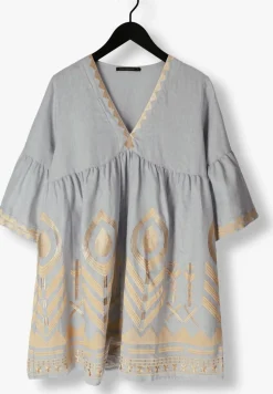 GREEK ARCHAIC KORI e mini jurk 230645 lichtblauw New