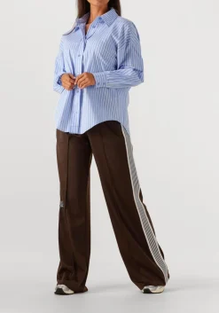 HAUTE L'AMITIÉ e haute l'amitié blouses bow candy twist stripe shirt lichtblauw Hot