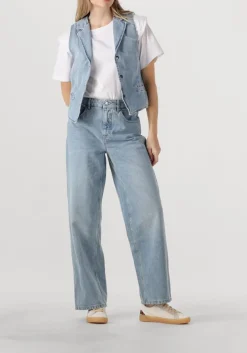 PENN & INK e gilet waistcoat lichtblauw Online