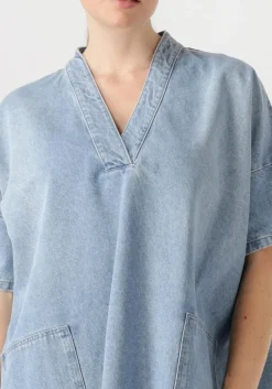 PENN & INK e mini jurk dress lichtblauw Hot