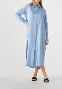 RESORT FINEST e maxi jurk shirt dress lichtblauw Best