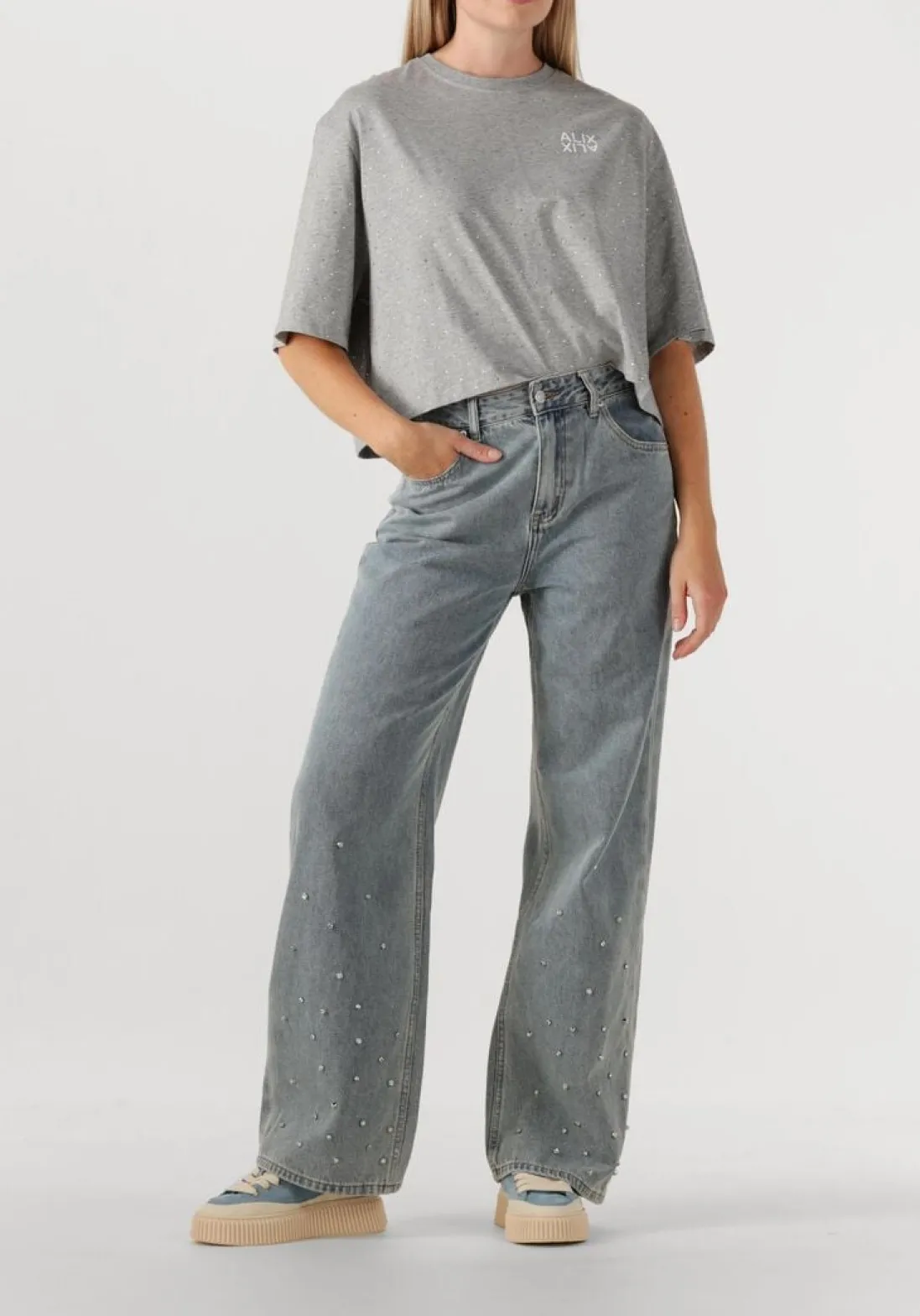 RHUN e lage sneakers 3250 treble lichtblauw Discount