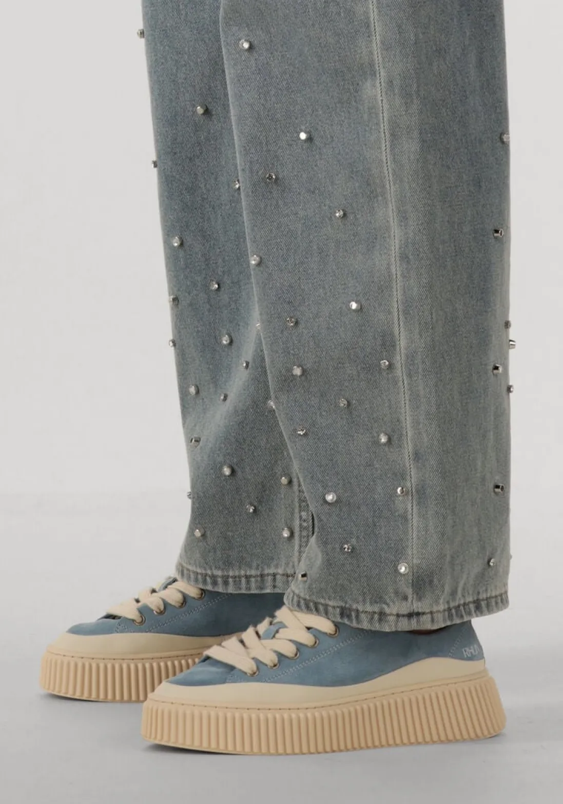 RHUN e lage sneakers 3250 treble lichtblauw Discount