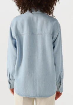 SECOND FEMALE e blouses irvin denim shirt lichtblauw Clearance