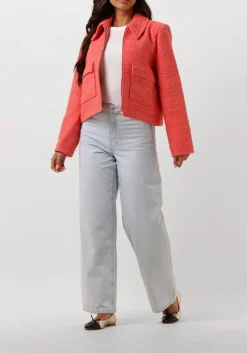 SECOND FEMALE e wide jeans fira jeans lichtblauw Discount