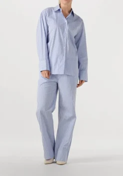 SECOND FEMALE e wijde broek tenby trousers lichtblauw Discount