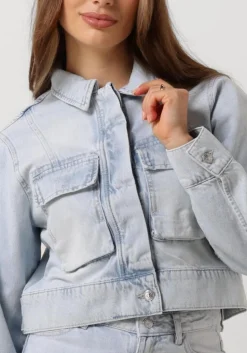 SECOND FEMALE e spijkerjas fira jacket lichtblauw Hot