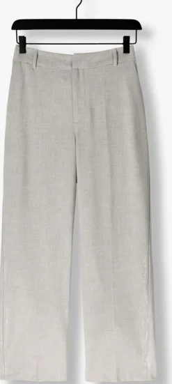 ALIX THE LABEL lichtgrijze pantalon ladies woven foil stripe pants lichtgrijs Sale