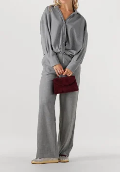 AMAYA AMSTERDAM lichtgrijze wijde broek henny lichtgrijs New