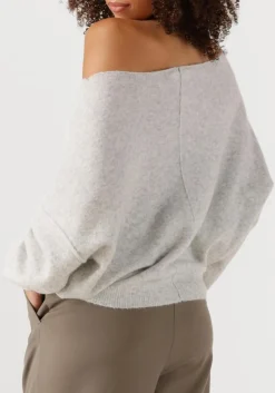 AMERICAN VINTAGE lichtgrijze trui damsville lichtgrijs