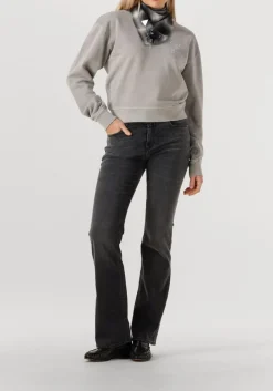 CLOSED lichtgrijze sweater printed sweat shirt lichtgrijs Clearance