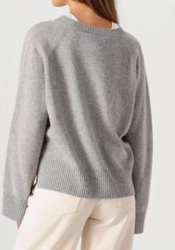 CLOSED lichtgrijze trui v neck cardigan lichtgrijs Sale