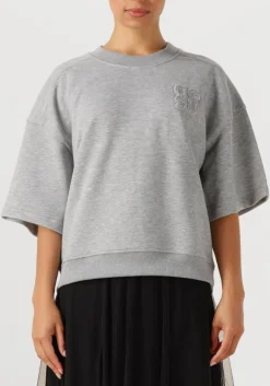 DANTE6 lichtgrijze sweater rogue kimono sleeve sweater lichtgrijs Discount