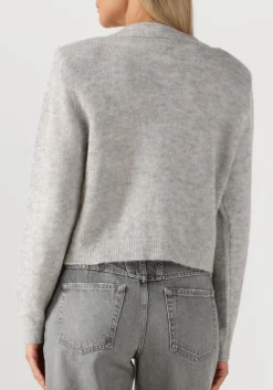 DANTE6 lichtgrijze vest fawn sequin cardigan lichtgrijs