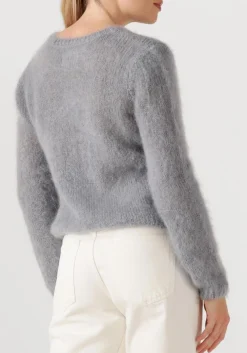 DES PETITS HAUTS lichtgrijze trui chouky lichtgrijs Outlet