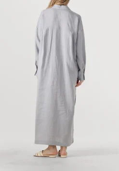 DRYKORN lichtgrijze maxi jurk dravena lichtgrijs Clearance