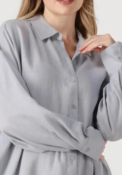 DRYKORN lichtgrijze maxi jurk dravena lichtgrijs Clearance