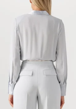 ELISABETTA FRANCHI lichtgrijze blouses body shirt lichtgrijs Clearance