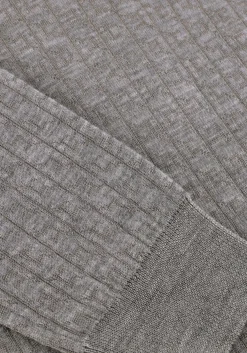 ELISABETTA FRANCHI lichtgrijze trui knitted sweater lichtgrijs New