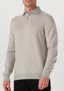 GRAN SASSO lichtgrijze polo polo l slv lichtgrijs Clearance